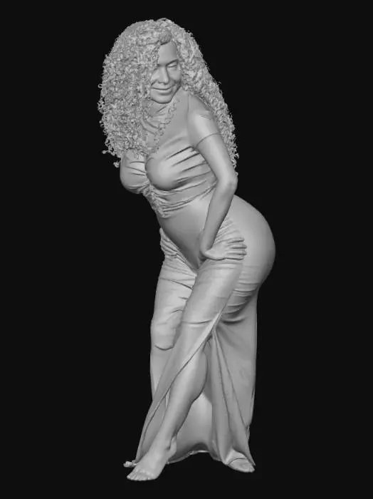 3D model for Moroccan woman 3 BV - Crimson Curve