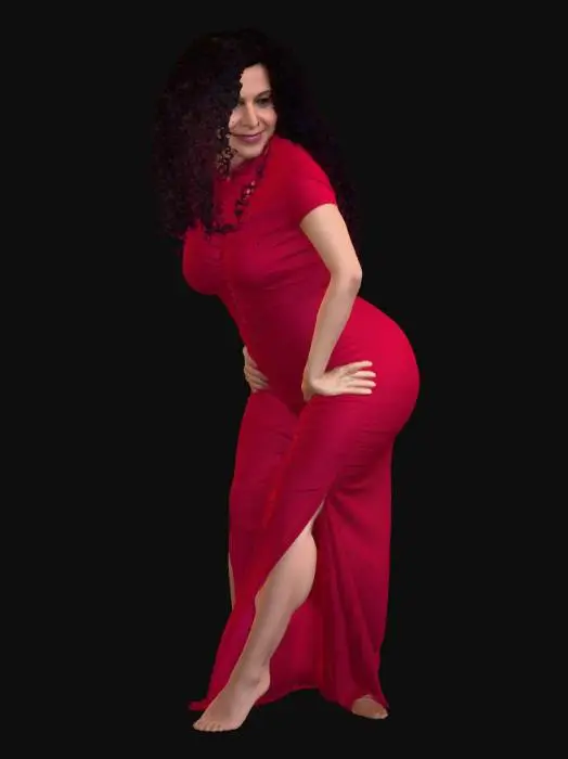 3D model for Moroccan woman 3 BV - Crimson Curve