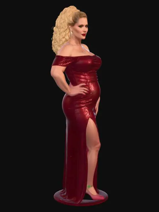 3D model for Blonde 7 BV - Crimson Sequin Evening
