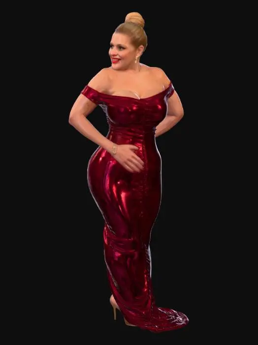3D model for Blonde 8 BV - Red Sequin Elegance