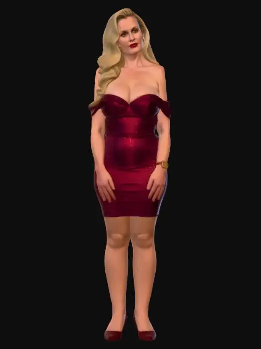 3D model for Blonde 11 BV - Ruby Sequin Evening Gown Portrait