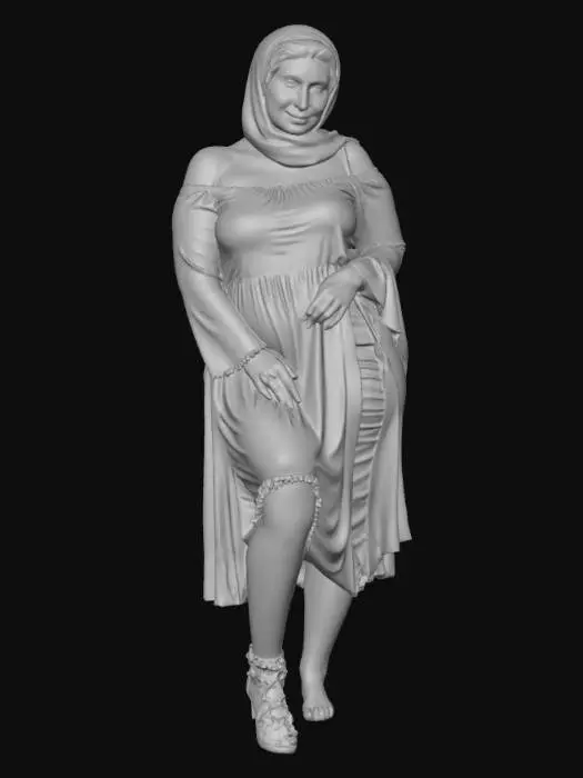 3D model for Pakistani woman 4 BV - Emerald Expectation