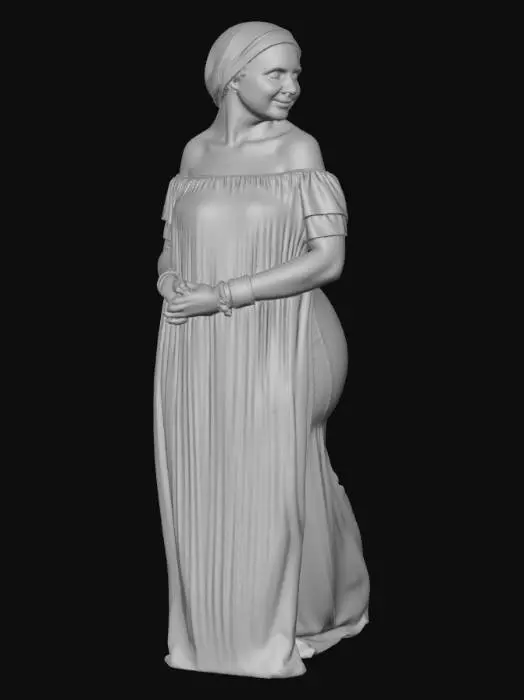 3D model for Pakistani woman 7 BV - Crimson Elegance