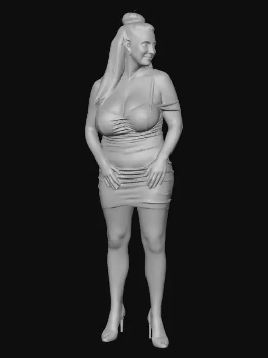 3D model for German woman 3 BV - Radiant Evening Portrait