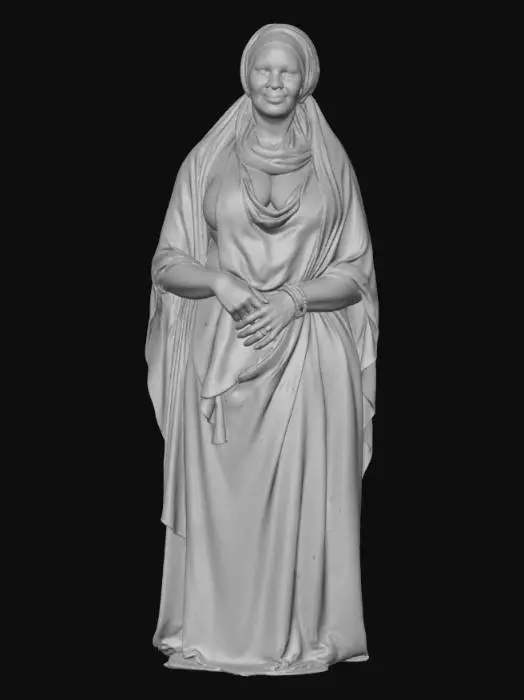 3D model for Nigerien woman 3 BV - Crimson Veil Portrait