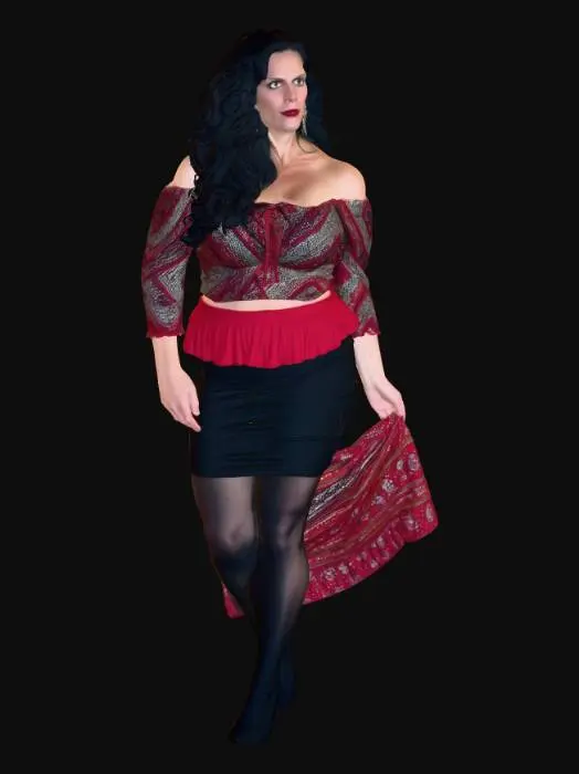 3D model for Gypsy woman 2 - Nocturnal Boho Elegance