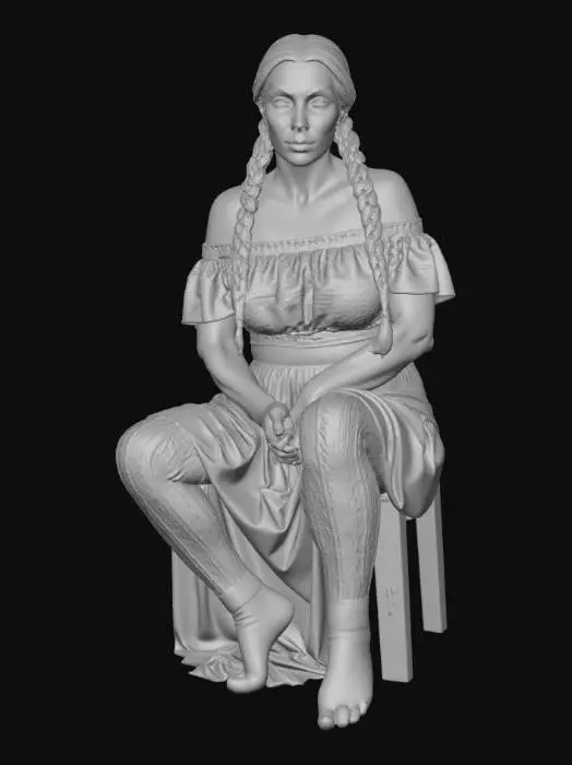 3D model for Gypsy woma 8 BV - Braided Elegance in a Canvas Tent