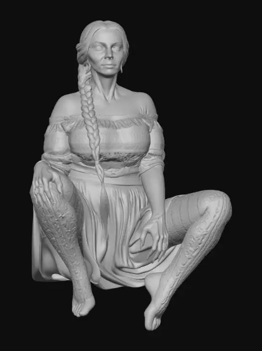 3D model for Gypsy woman 9 BV - Crimson Braid in a Tent