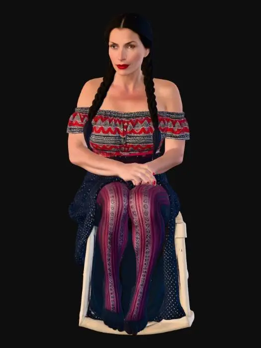 3D model for Gypsy woman 11 BV - Bohemian Elegance in the Tent