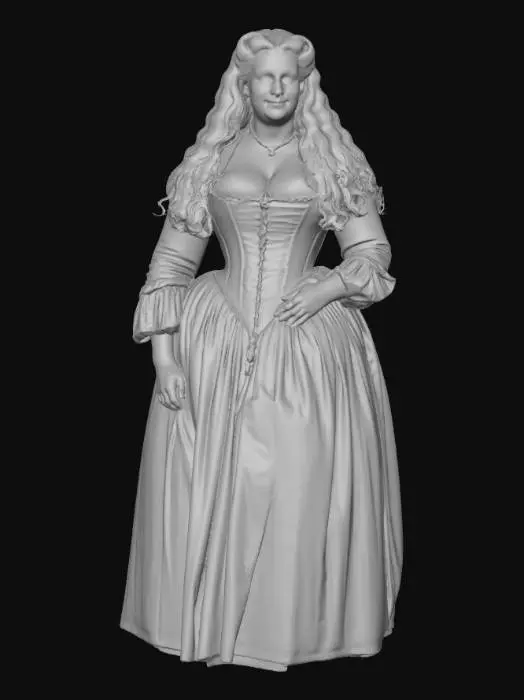 3D model for Medieval woman 6 BV - Renaissance Corset