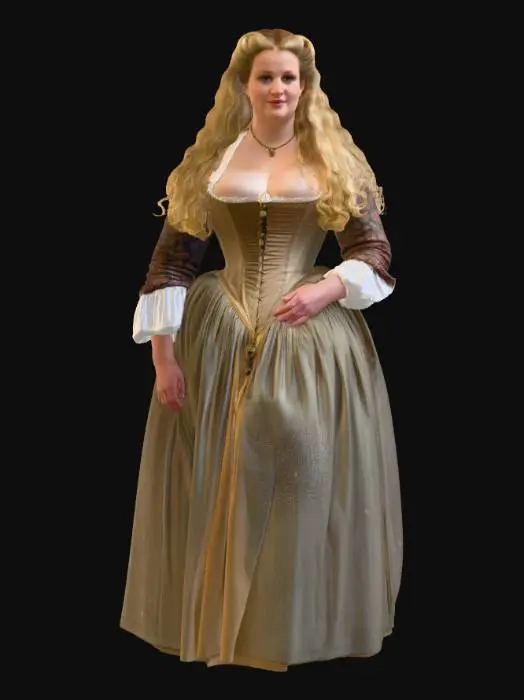 3D model for Medieval woman 6 BV - Renaissance Corset