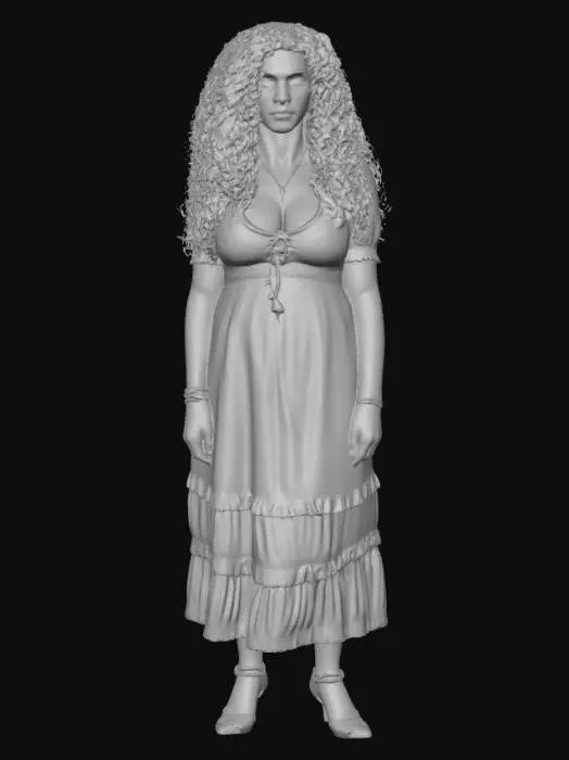 3D model for Blonde woamn 19 BV - Bohemian Portrait
