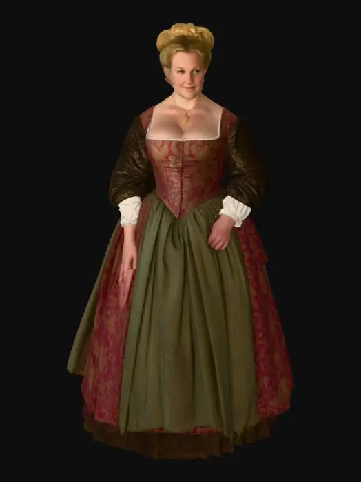 3D model for Medieval woman 7 BV - Lady in a Renaissance Gown