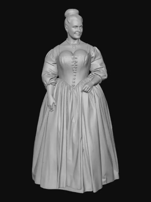 3D model for Medieval woman 8 BV - Woman in an Corseted Gown