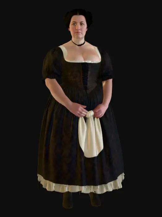 3D model for Medieval woman 9 BV - Woman in a Corseted Dress
