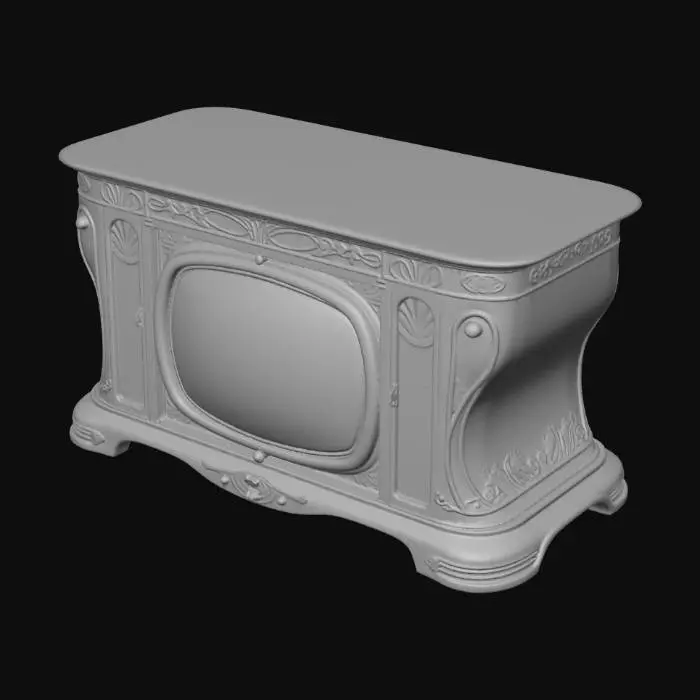 3D model for Jugendstil Konsolenfernseher