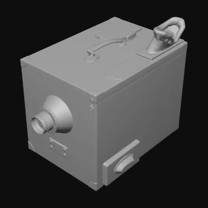 3D model for Antique Wooden Box Camera