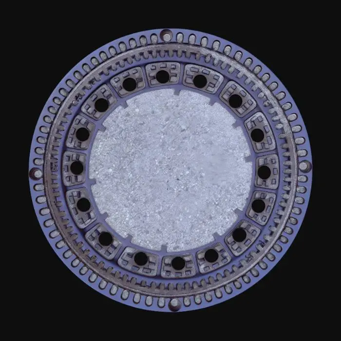 3D model for Perforated german circular Buderus manhole cover