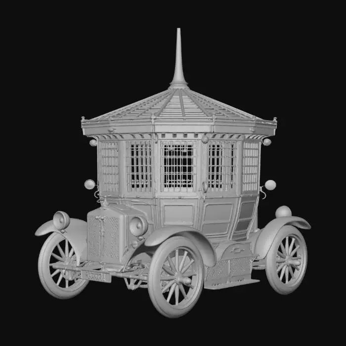 3D model for Hexagonal Car 1 BV