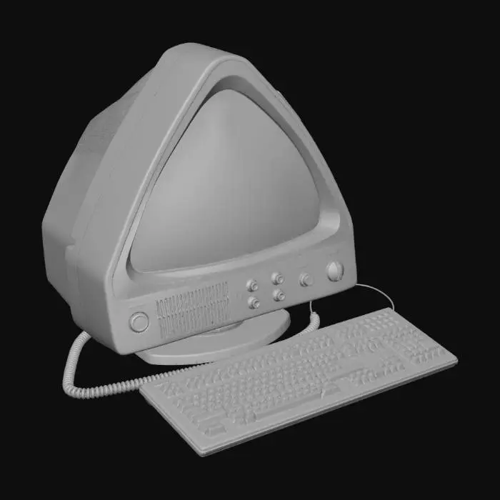 3D model for Pointless objects: triangular crt-monitor