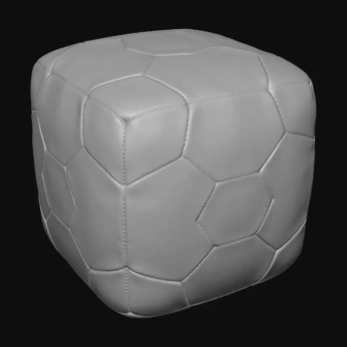 3D model for Pointless objects: square soccer ball