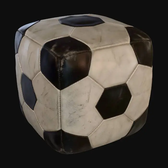 3D model for Pointless objects: square soccer ball