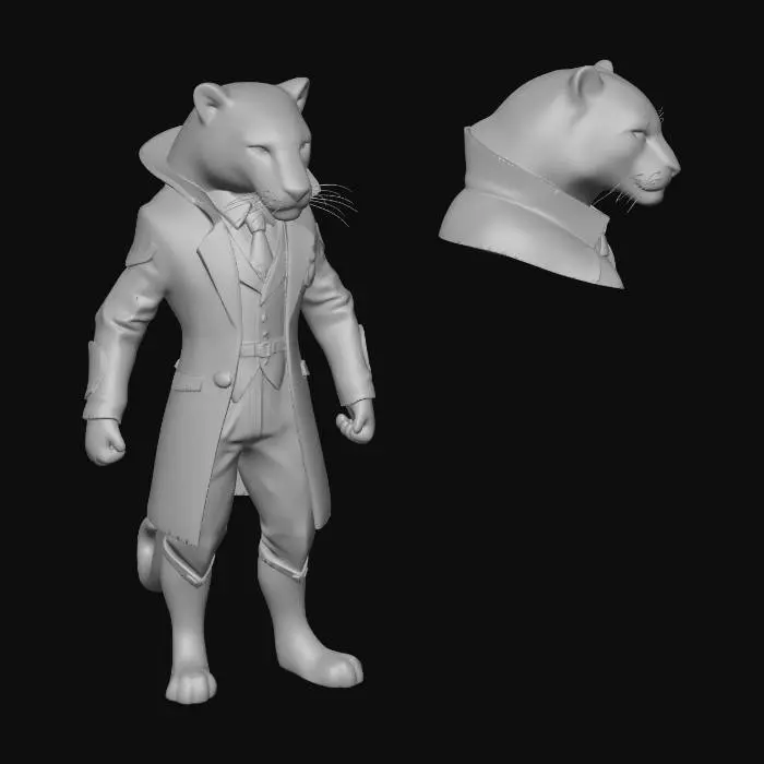 3D model for Leopard Character Test