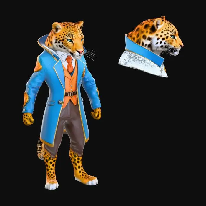 3D model for Leopard Character Test