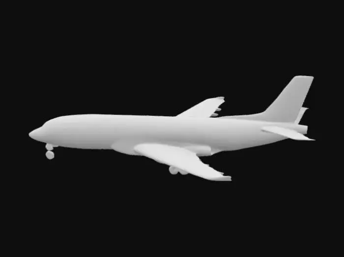 3D model for passenger airplane