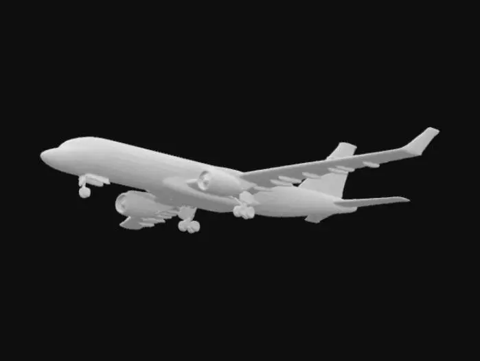 3D model for passenger airplane