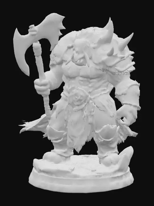 3D model for DireWolf Orc Chieftan