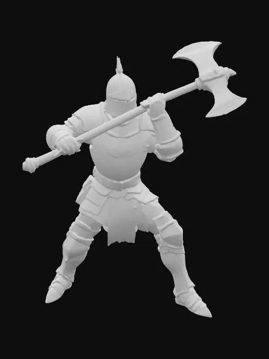 3D model for Knight of the Griffin Crest_TwoHandedAxe
