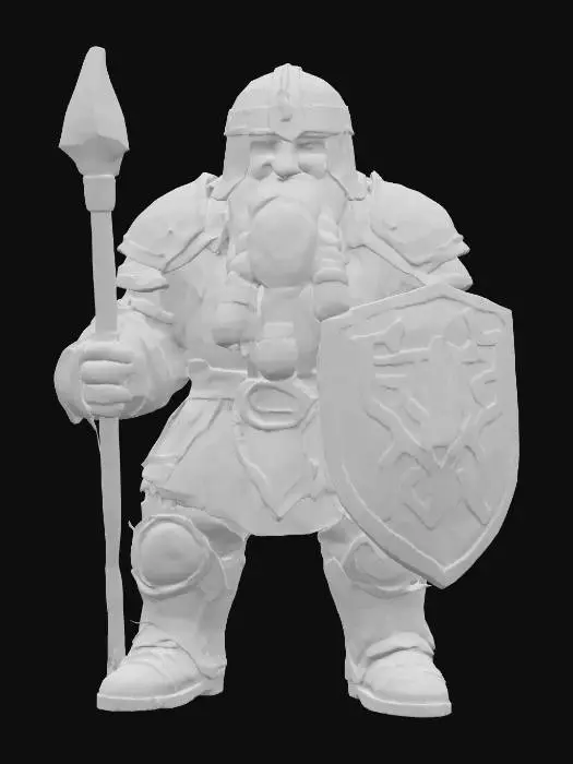 3D model for Dwarven_SpearnShield