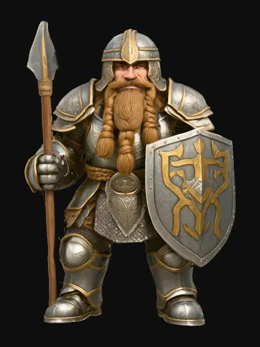 3D model for Dwarven_SpearnShield