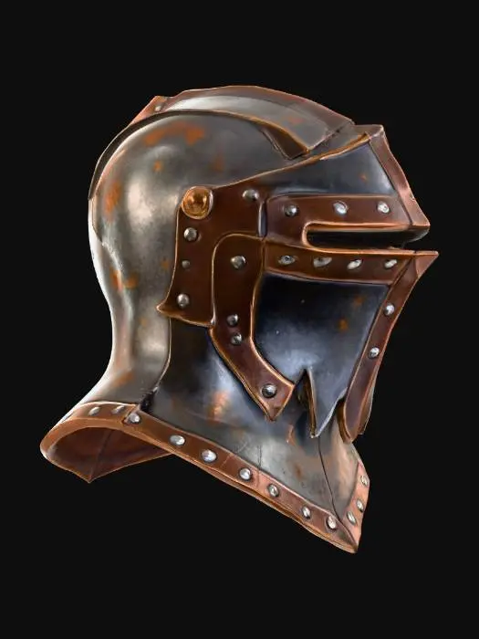 3D model for Rustbark_Helm_upscaledx10_enhanced.png