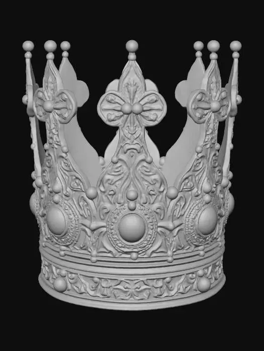 3D model for medieval metal crown