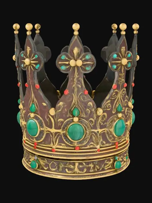 3D model for medieval metal crown