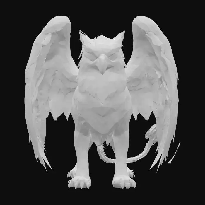 3D model for #PBR#, Unarmored Gryphon