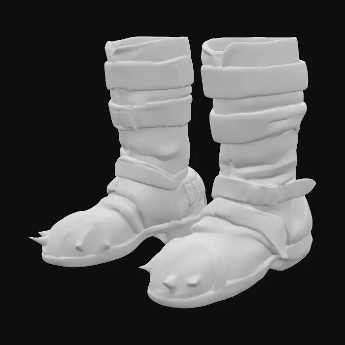 3D model for Rustbark_Boots_upscaledx10_enhanced.png
