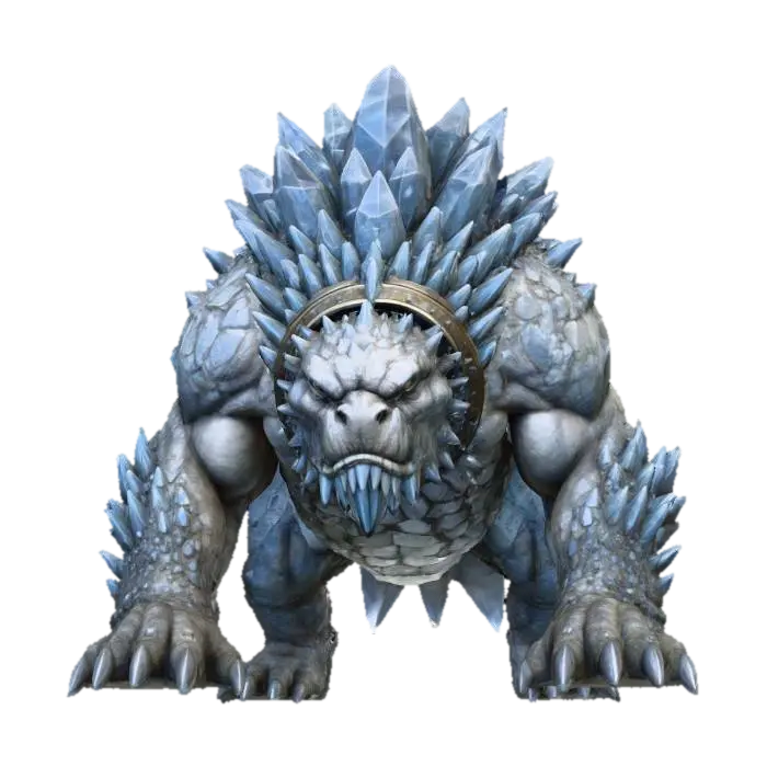 Crystal Beast oleh matrix0tisi — dibuat dengan generator 3D Meshy AI, unduh gratis FBX OBJ GLB STL