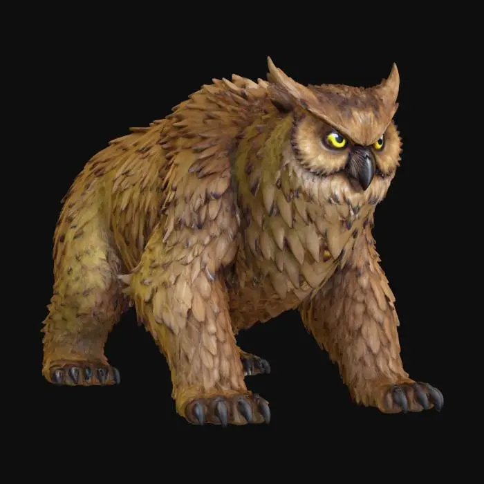 3D model for OwlBear_Skald