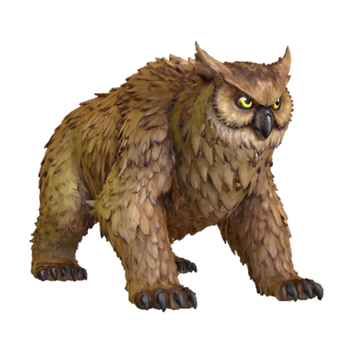 Owlbear Skald por matrix0tisi — miniatura de DnD personalizada criada com o Meshy AI