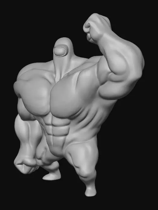 3D model for Muscle Crewmate