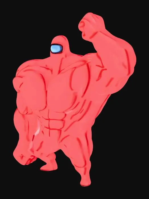 3D model for Muscle Crewmate