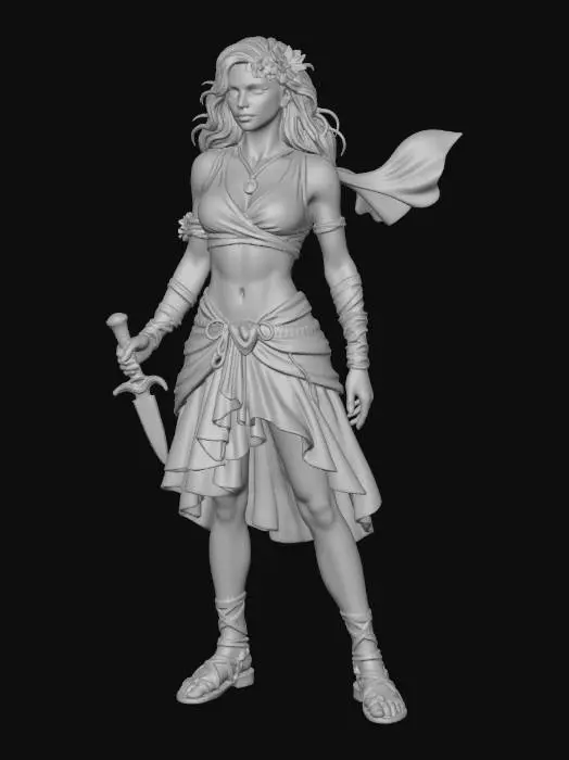 3D model for Stone Lady