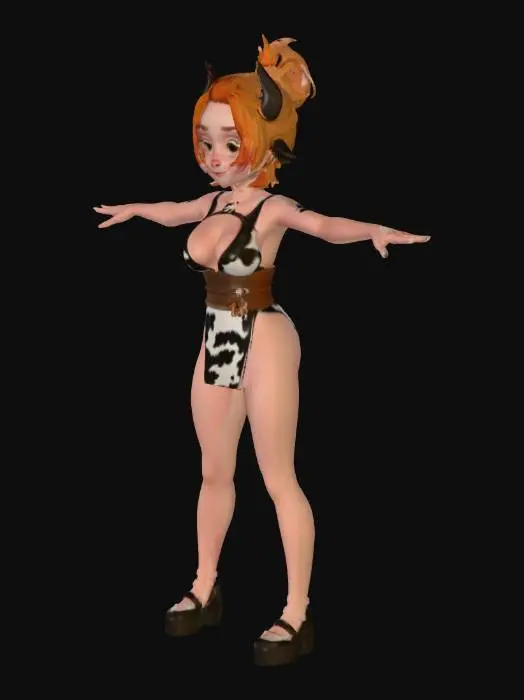 3D model for Cowgirl Avatar