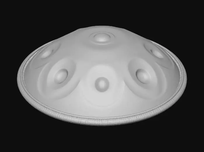 3D model for Handpan on coffee table