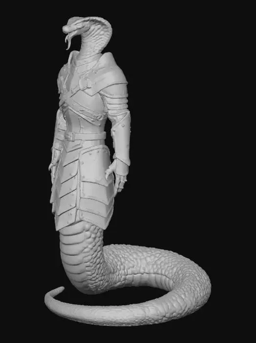 3D model for Warrior Serpent Champion