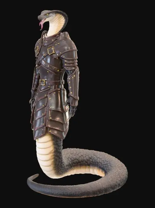3D model for Warrior Serpent Champion