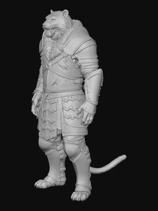 3D model for Tiger Knight